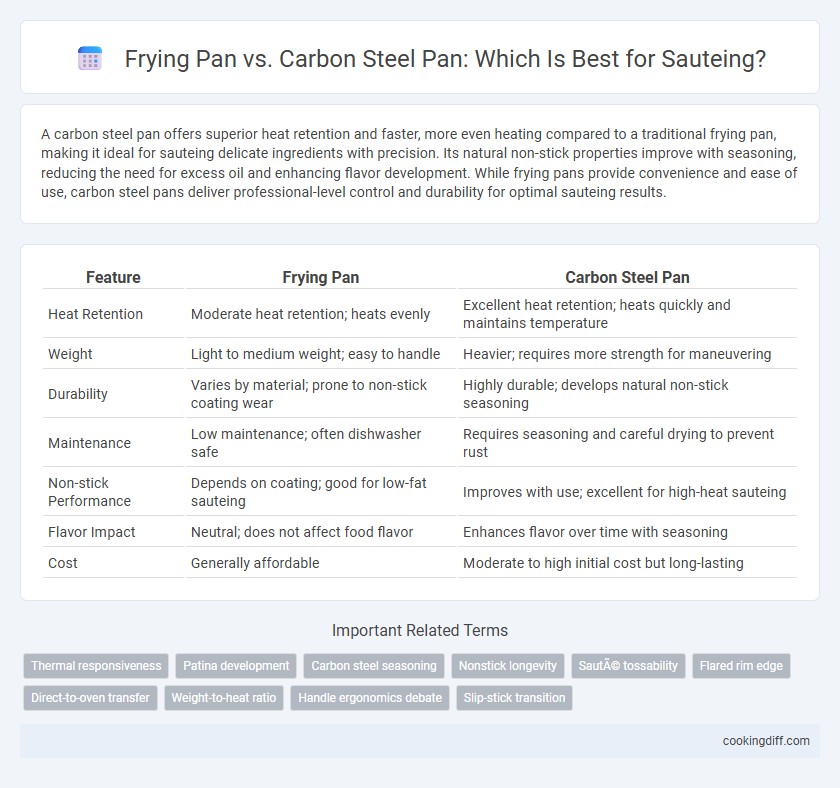 Frying Pan vs. Carbon Steel Pan: Which Is Best for Sauteing?