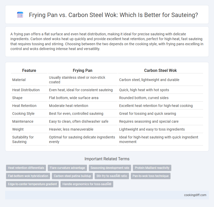 Frying Pan vs. Carbon Steel Wok: Which Is Better for Sauteing?