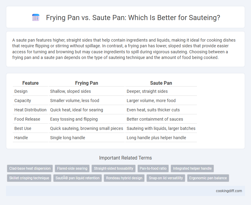 Frying Pan vs. Saute Pan: Which Is Better for Sauteing?