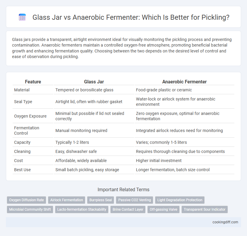 Glass Jar vs Anaerobic Fermenter: Which Is Better for Pickling?