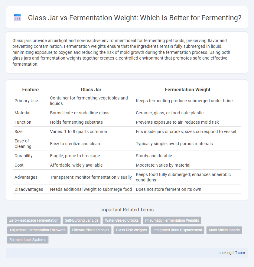 Glass Jar vs Fermentation Weight: Which Is Better for Fermenting?