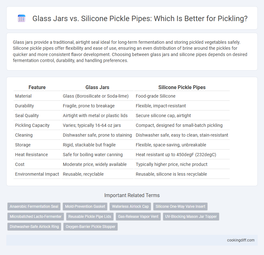 Glass Jars vs. Silicone Pickle Pipes: Which Is Better for Pickling?