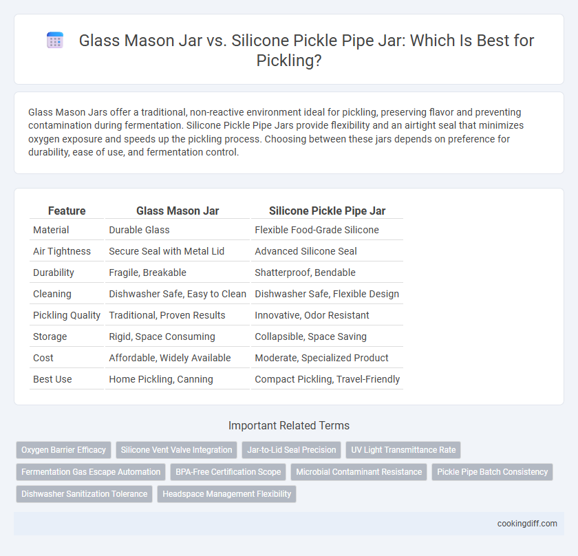 Glass Mason Jar vs. Silicone Pickle Pipe Jar: Which Is Best for Pickling?