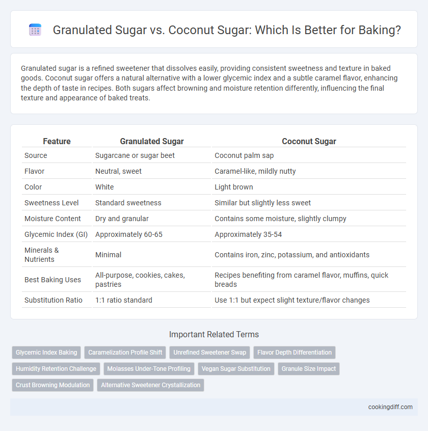 Granulated Sugar vs. Coconut Sugar: Which Is Better for Baking?