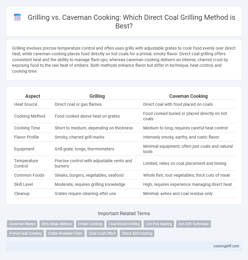 Grilling vs. Caveman Cooking: Which Direct Coal Grilling Method is Best?