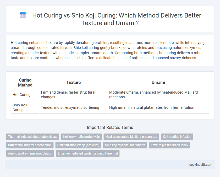 Hot Curing vs Shio Koji Curing: Which Method Delivers Better Texture and Umami?