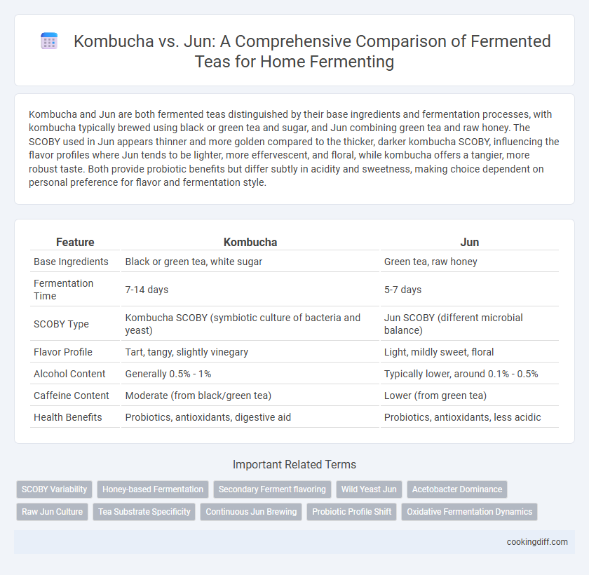 Kombucha vs. Jun: A Comprehensive Comparison of Fermented Teas for Home Fermenting