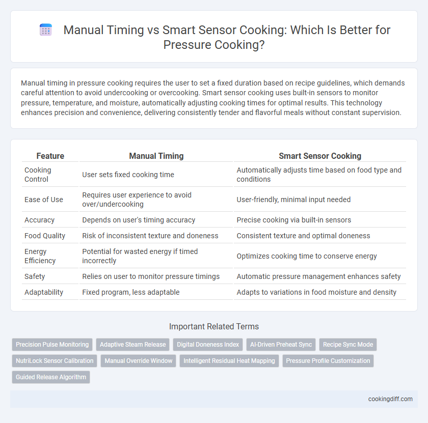 Manual Timing vs Smart Sensor Cooking: Which Is Better for Pressure Cooking?