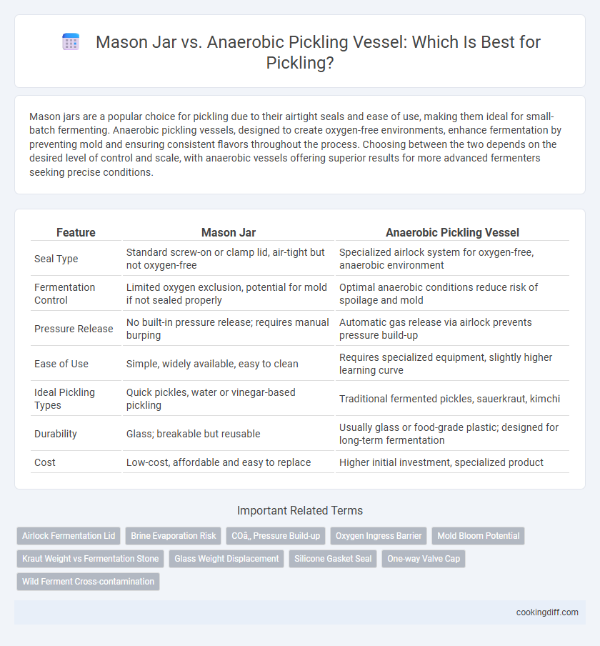 Mason Jar vs. Anaerobic Pickling Vessel: Which Is Best for Pickling?