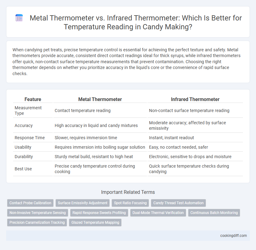 Metal Thermometer vs. Infrared Thermometer: Which Is Better for Temperature Reading in Candy Making?