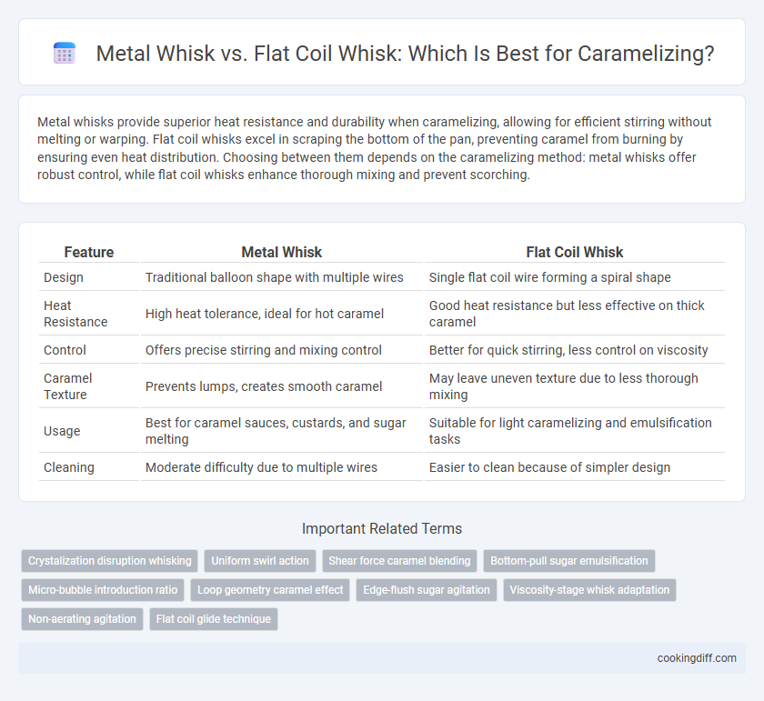 Metal Whisk vs. Flat Coil Whisk: Which Is Best for Caramelizing?