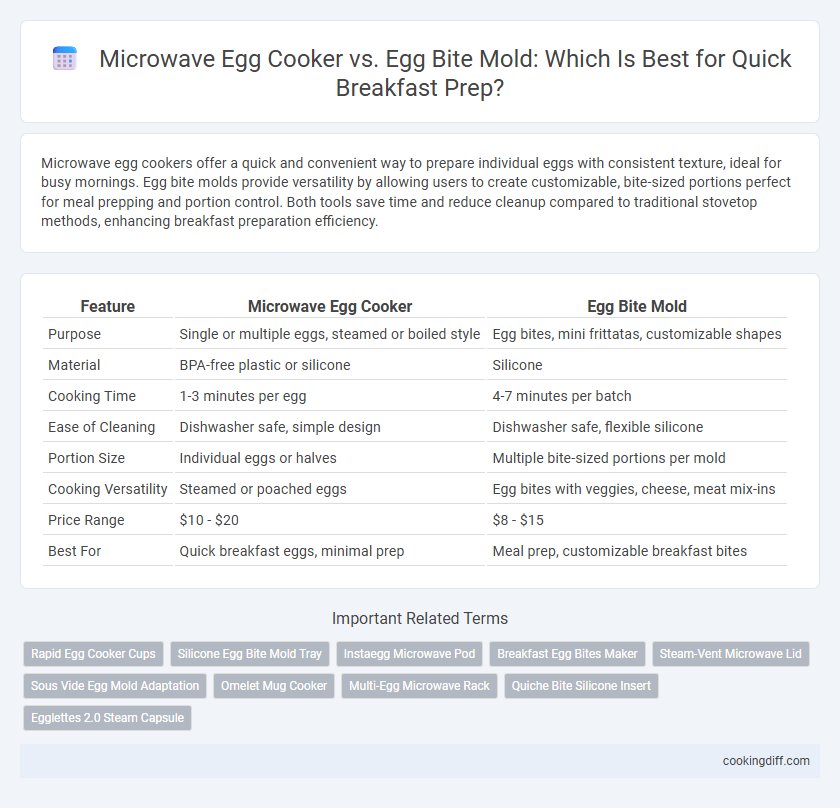 Microwave Egg Cooker vs. Egg Bite Mold: Which Is Best for Quick Breakfast Prep?