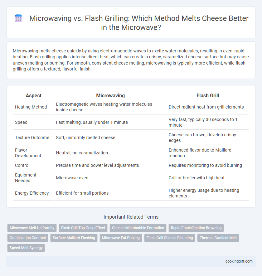 Microwaving vs. Flash Grilling: Which Method Melts Cheese Better in the Microwave?
