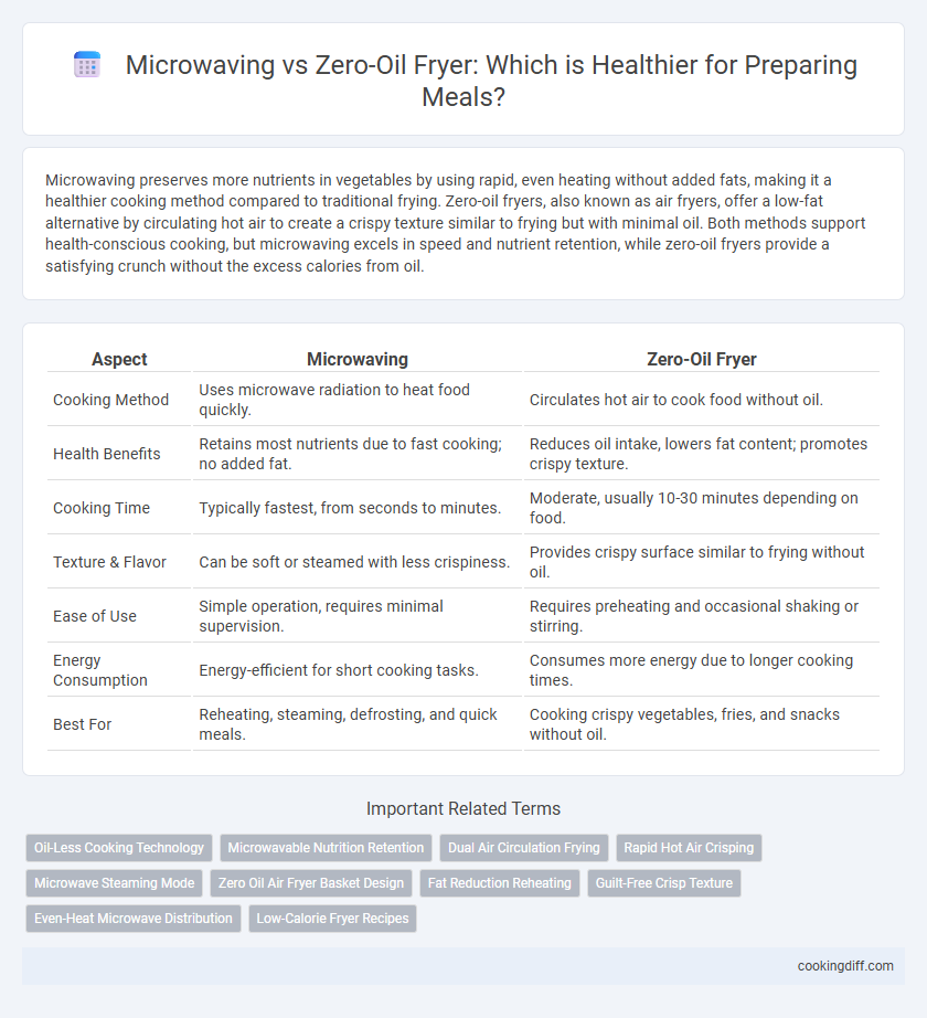 Microwaving vs Zero-Oil Fryer: Which is Healthier for Preparing Meals?
