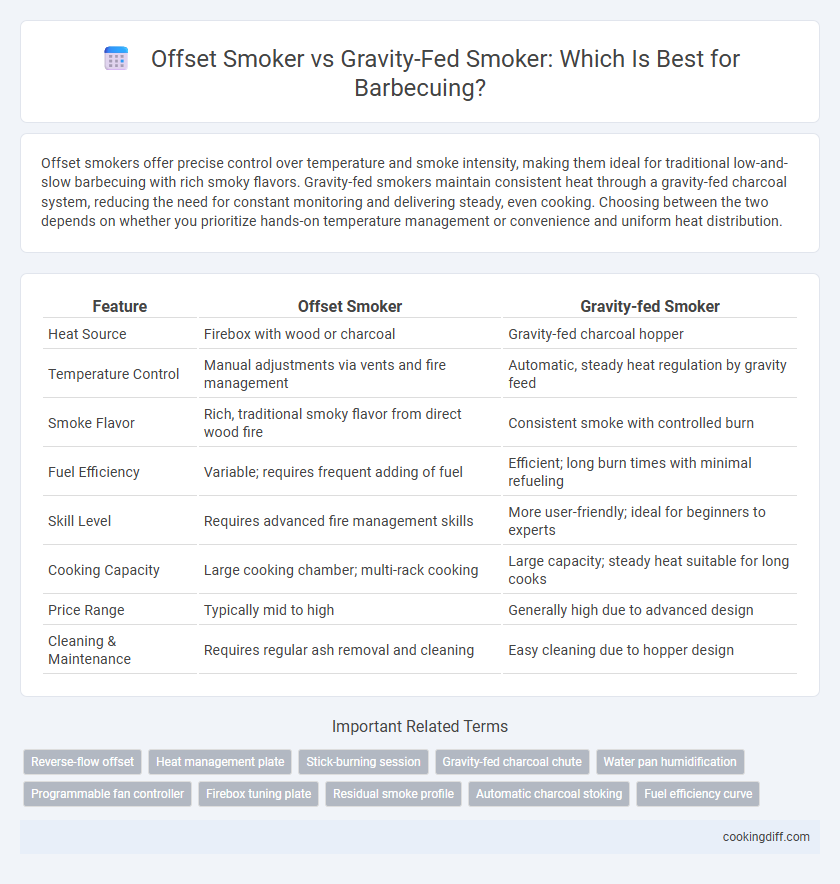 Offset Smoker vs Gravity-Fed Smoker: Which Is Best for Barbecuing?