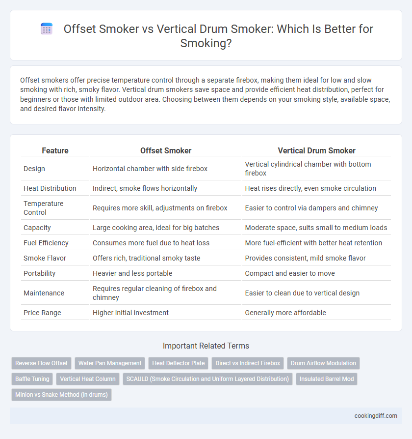 Offset Smoker vs Vertical Drum Smoker: Which Is Better for Smoking?