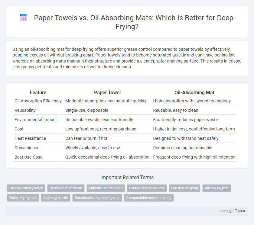 Paper Towels vs. Oil-Absorbing Mats: Which Is Better for Deep-Frying?
