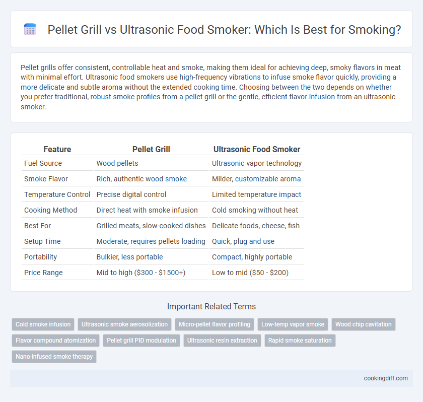 Pellet Grill vs Ultrasonic Food Smoker: Which Is Best for Smoking?