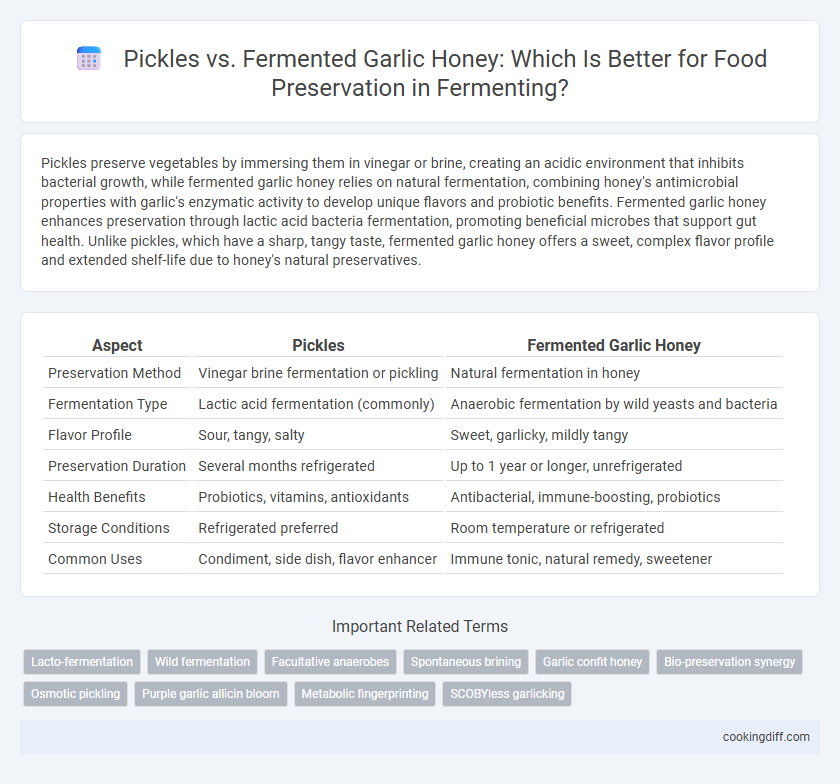 Pickles vs. Fermented Garlic Honey: Which Is Better for Food Preservation in Fermenting?