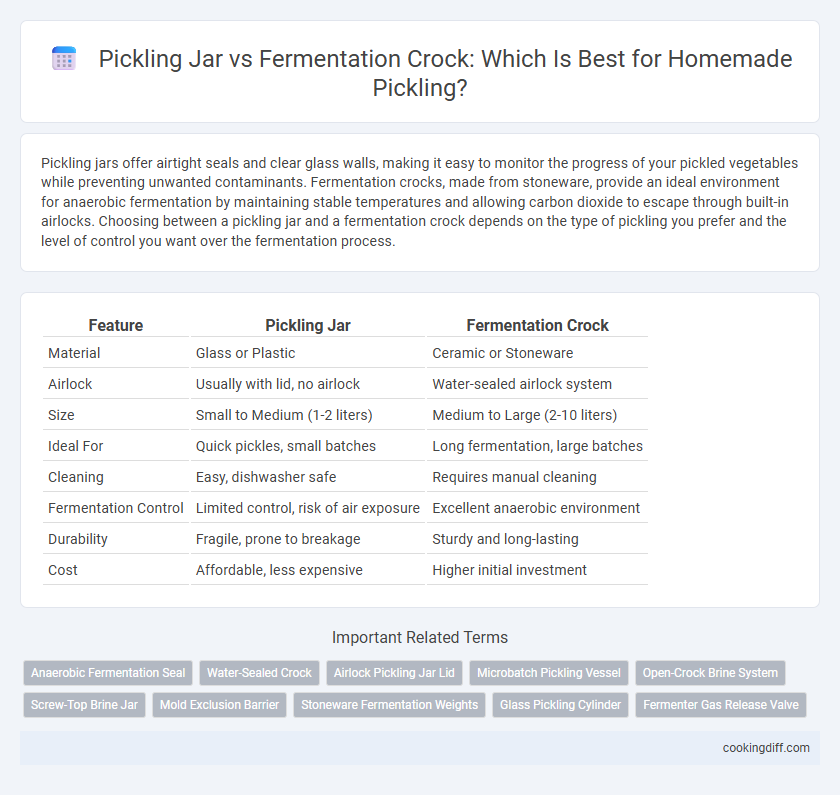 Pickling Jar vs Fermentation Crock: Which Is Best for Homemade Pickling?