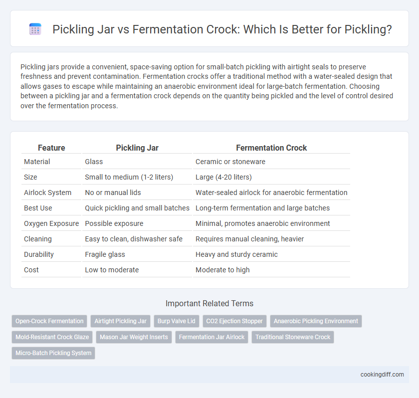 Pickling Jar vs Fermentation Crock: Which Is Better for Pickling?