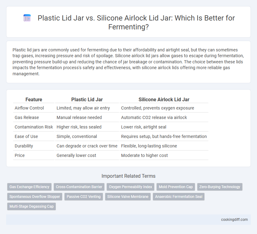 Plastic Lid Jar vs. Silicone Airlock Lid Jar: Which Is Better for Fermenting?