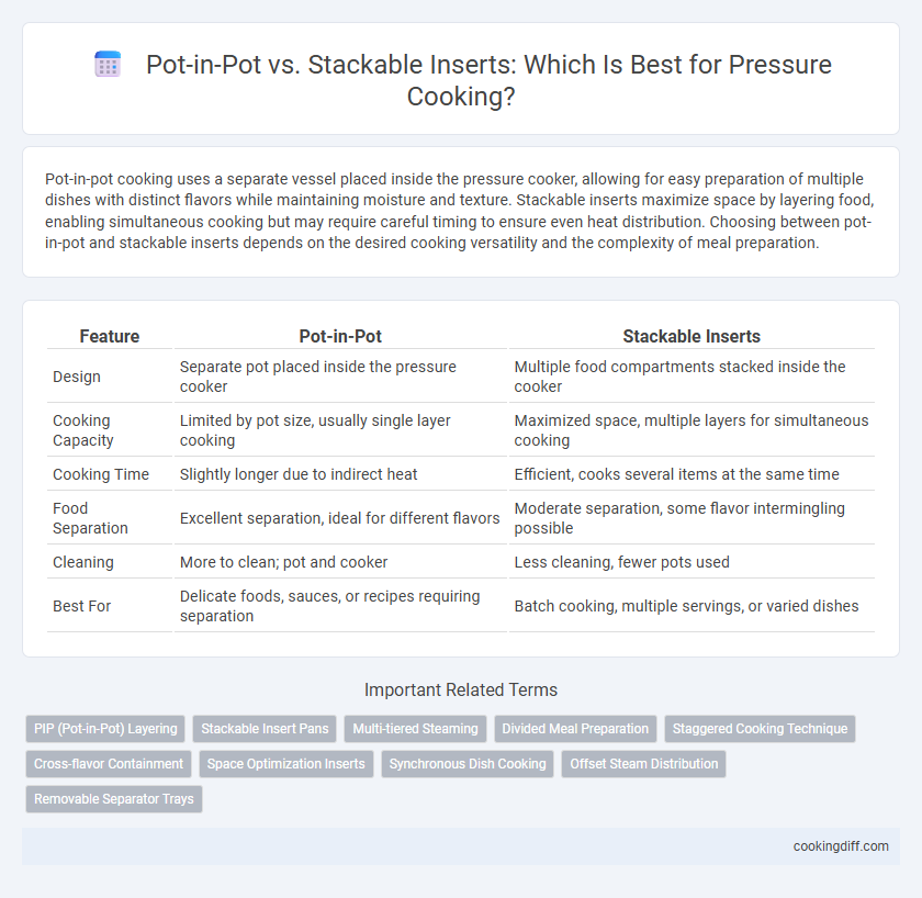 Pot-in-Pot vs. Stackable Inserts: Which Is Best for Pressure Cooking?