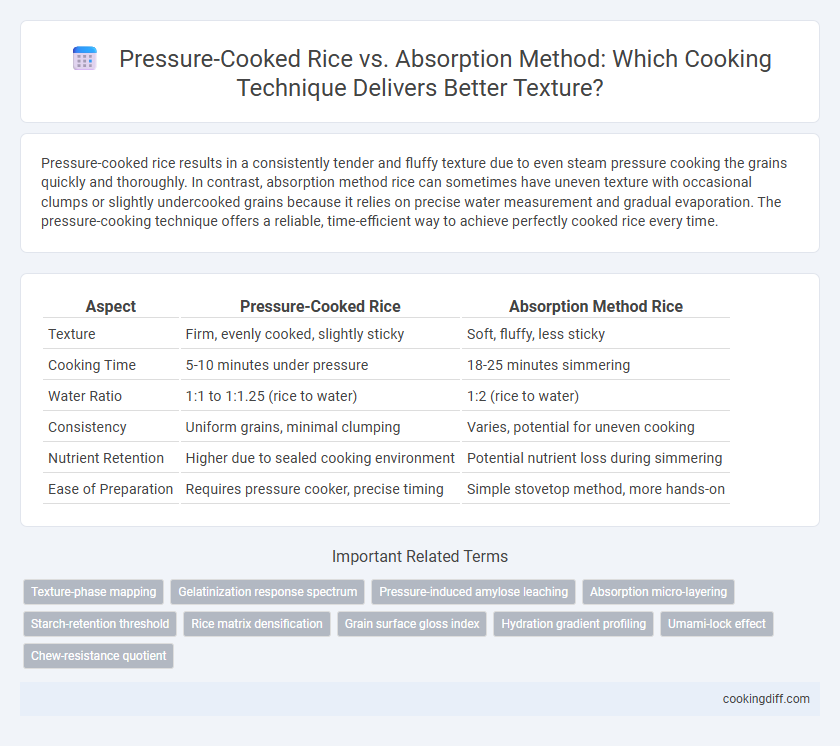 Pressure-Cooked Rice vs. Absorption Method: Which Cooking Technique Delivers Better Texture?