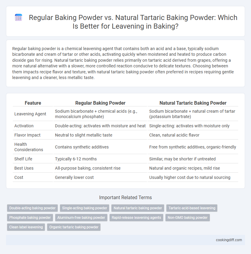 Regular Baking Powder vs. Natural Tartaric Baking Powder: Which Is Better for Leavening in Baking?