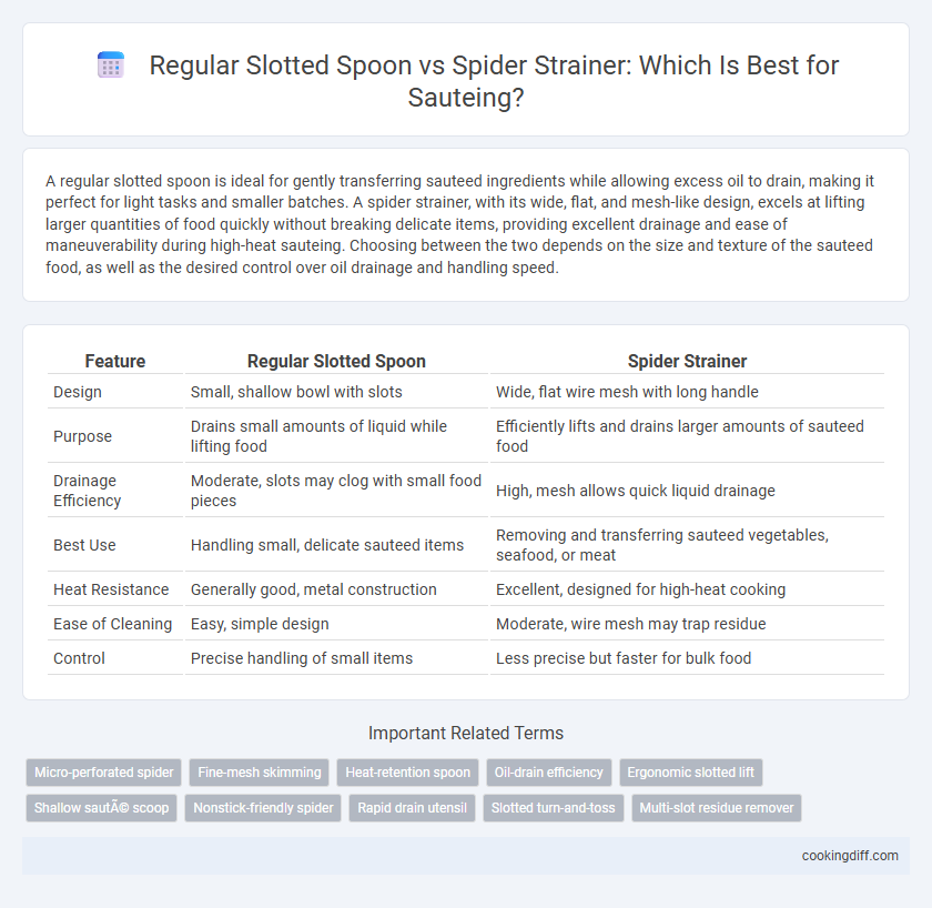 Regular Slotted Spoon vs Spider Strainer: Which Is Best for Sauteing?