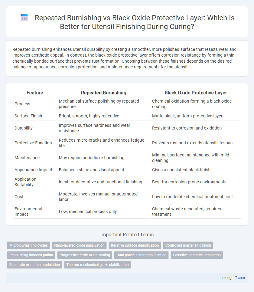 Repeated Burnishing vs Black Oxide Protective Layer: Which Is Better for Utensil Finishing During Curing?