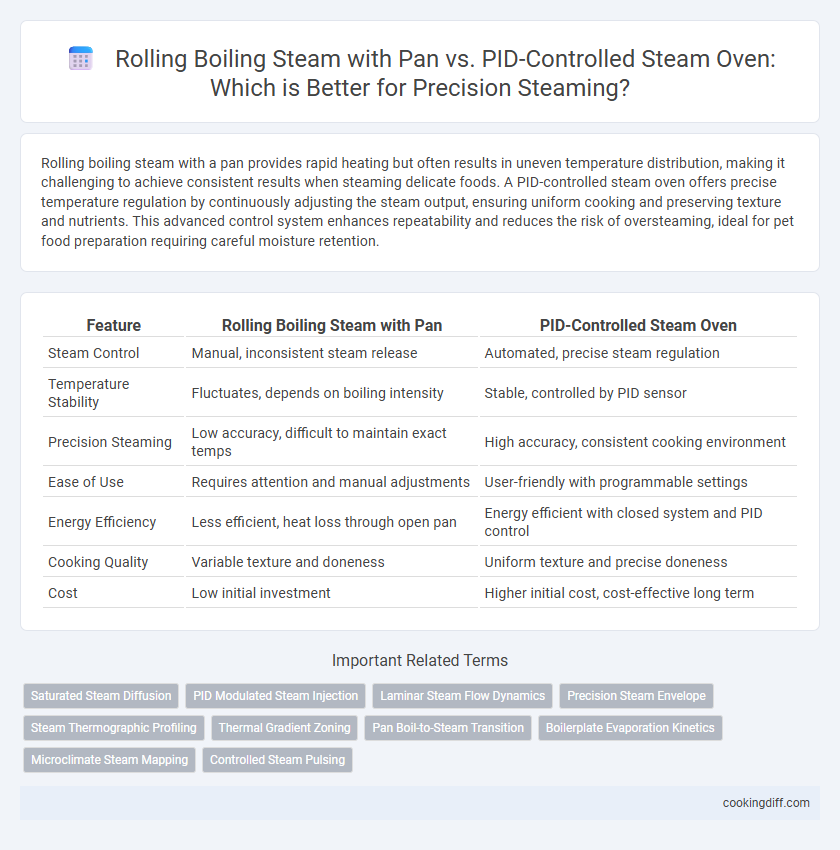 Rolling Boiling Steam with Pan vs. PID-Controlled Steam Oven: Which is Better for Precision Steaming?