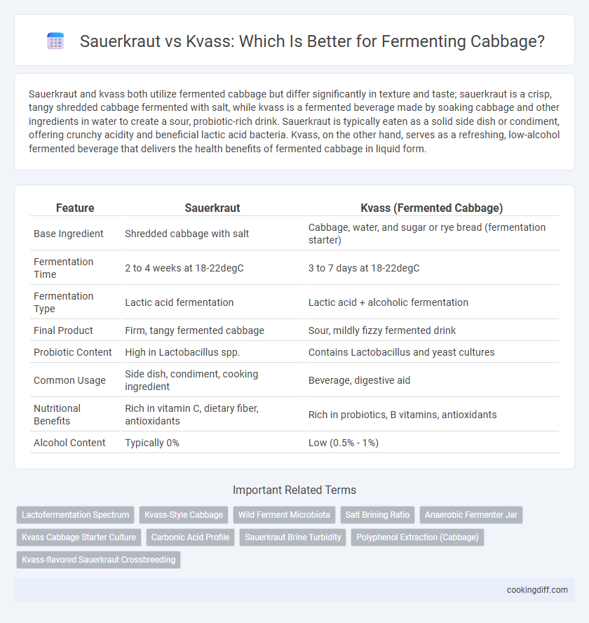 Sauerkraut vs Kvass: Which Is Better for Fermenting Cabbage?