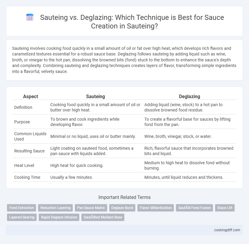 Sauteing vs. Deglazing: Which Technique is Best for Sauce Creation in Sauteing?