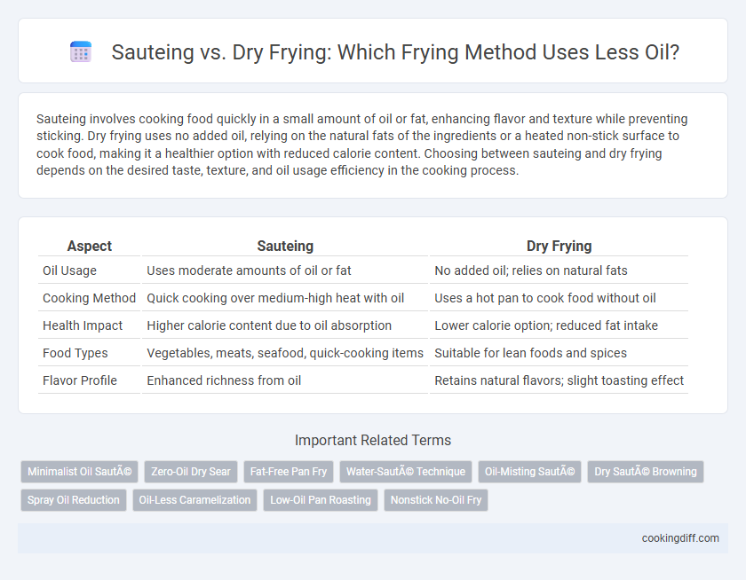 Sauteing vs. Dry Frying: Which Frying Method Uses Less Oil?