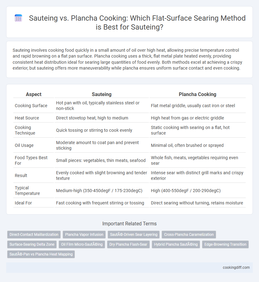 Sauteing vs. Plancha Cooking: Which Flat-Surface Searing Method is Best for Sauteing?