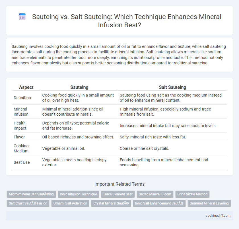 Sauteing vs. Salt Sauteing: Which Technique Enhances Mineral Infusion Best?