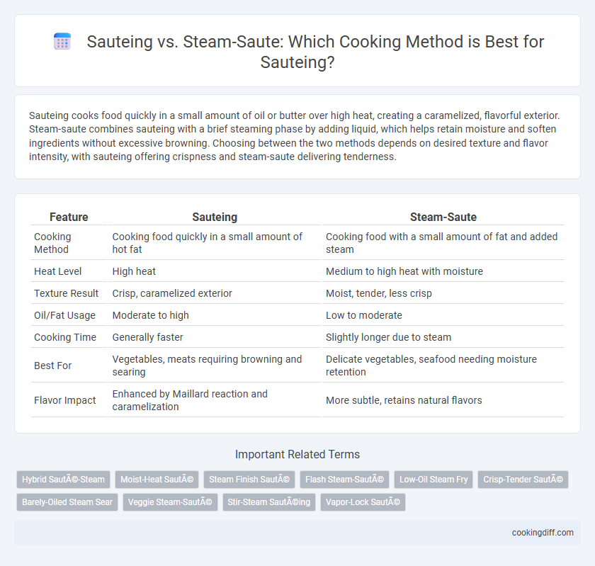 Sauteing vs. Steam-Saute: Which Cooking Method is Best for Sauteing?