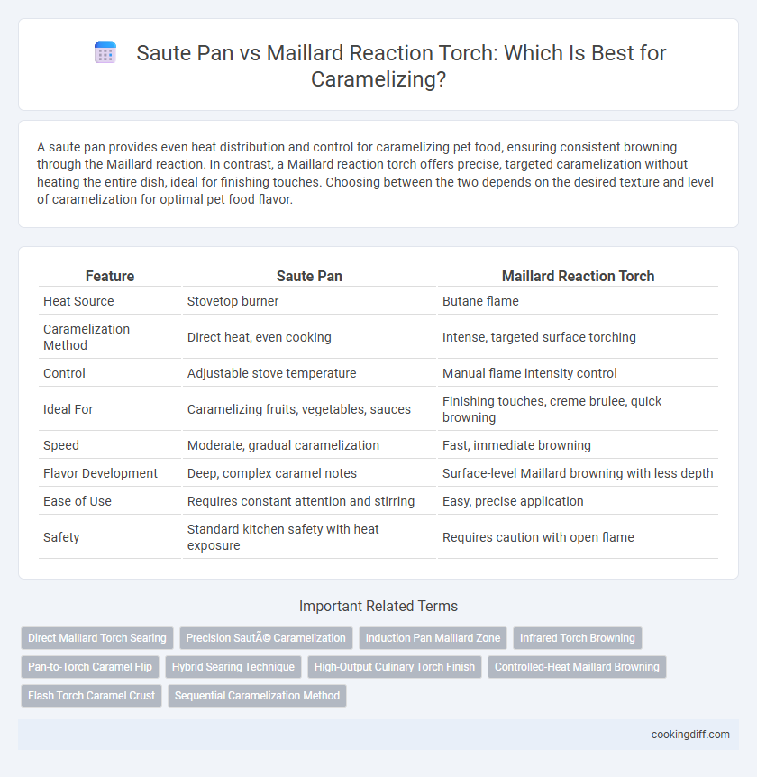 Saute Pan vs Maillard Reaction Torch: Which Is Best for Caramelizing?