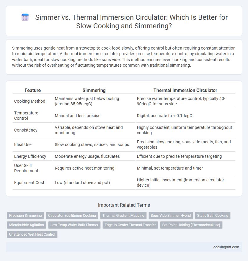 Simmer vs. Thermal Immersion Circulator: Which Is Better for Slow Cooking and Simmering?