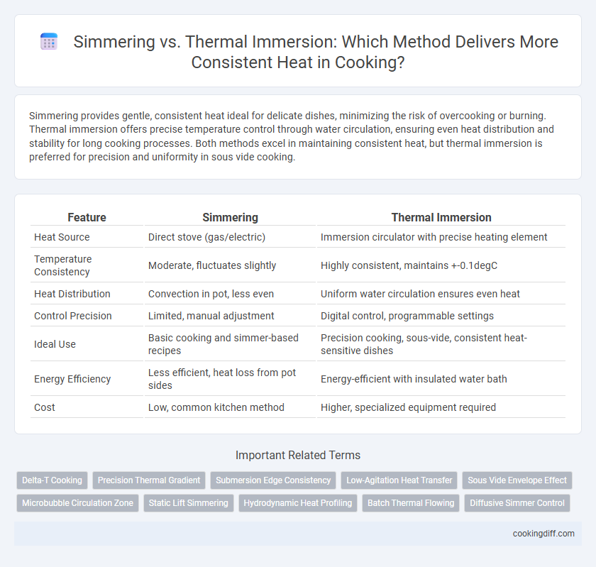 Simmering vs. Thermal Immersion: Which Method Delivers More Consistent Heat in Cooking?
