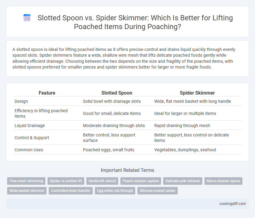 Slotted Spoon vs. Spider Skimmer: Which Is Better for Lifting Poached Items During Poaching?