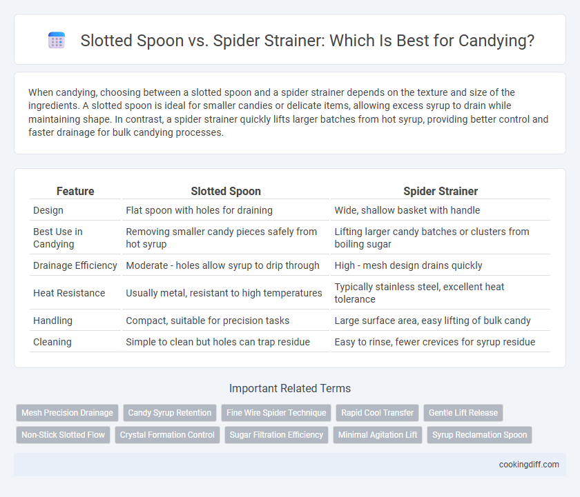 Slotted Spoon vs. Spider Strainer: Which Is Best for Candying?