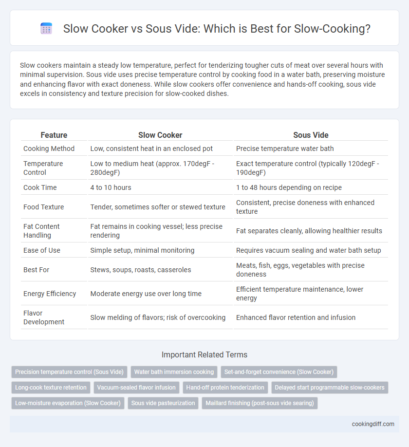 Slow Cooker vs Sous Vide: Which is Best for Slow-Cooking?