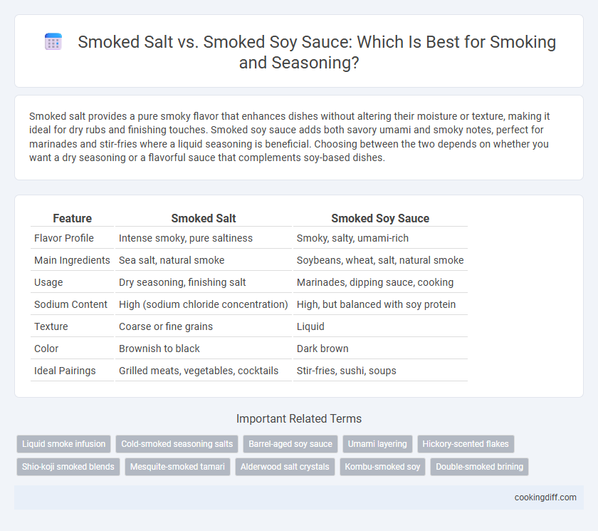 Smoked Salt vs. Smoked Soy Sauce: Which Is Best for Smoking and Seasoning?