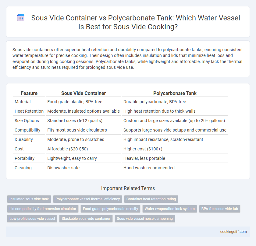 Sous Vide Container vs Polycarbonate Tank: Which Water Vessel Is Best for Sous Vide Cooking?
