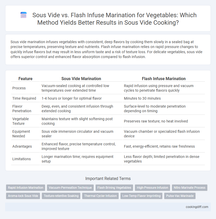 Sous Vide vs. Flash Infuse Marination for Vegetables: Which Method Yields Better Results in Sous Vide Cooking?