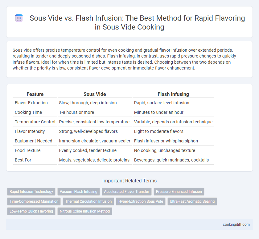 Sous Vide vs. Flash Infusion: The Best Method for Rapid Flavoring in Sous Vide Cooking