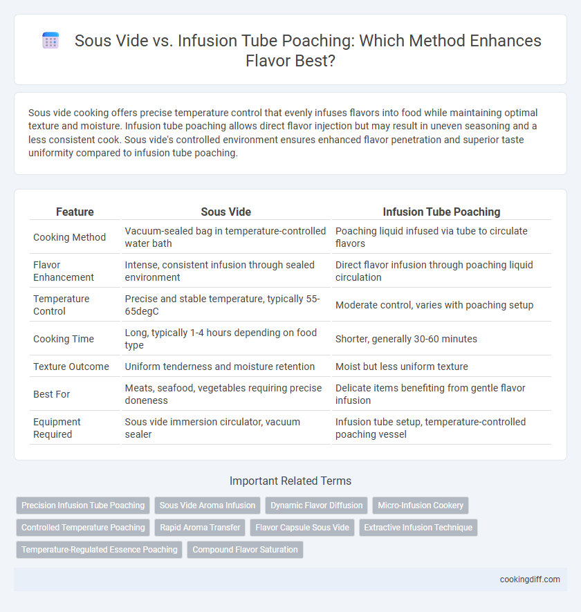 Sous Vide vs. Infusion Tube Poaching: Which Method Enhances Flavor Best?