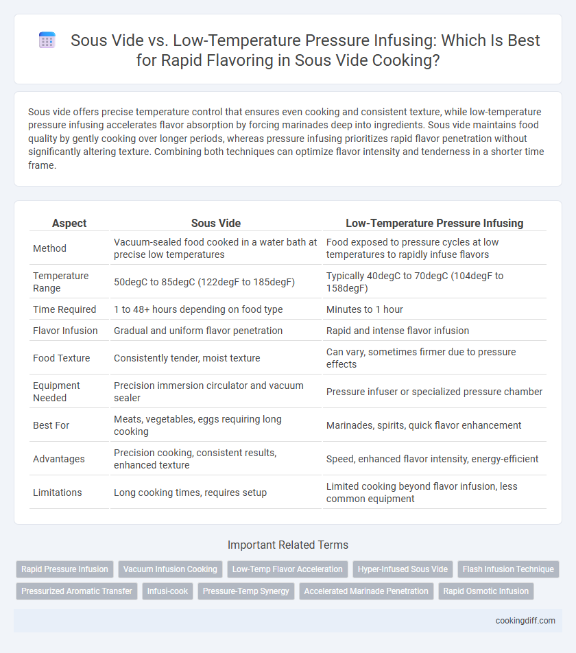 Sous Vide vs. Low-Temperature Pressure Infusing: Which Is Best for Rapid Flavoring in Sous Vide Cooking?